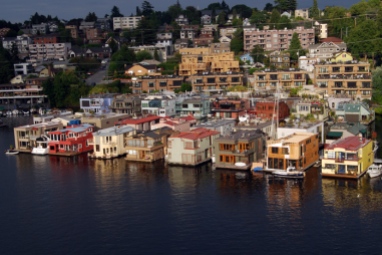 view of house boats-Gas Works Park