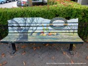bench mural
