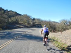 short climb thru gap-Carmel Valley Rd