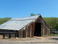 weathered wooden barn